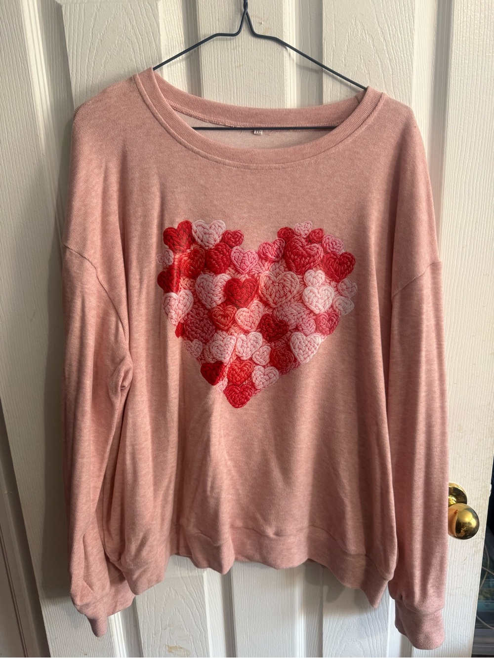 Women’s Pink Heart Sweatshirt